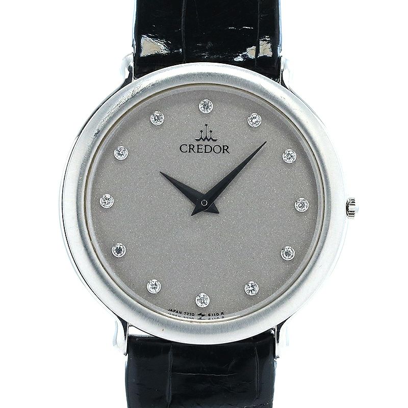 【中古】SEIKO CREDOR PLATINUM 900 QUARTZ セイコー クレドール プラチナ900 クォーツ GBAJ003 (7770-6100)