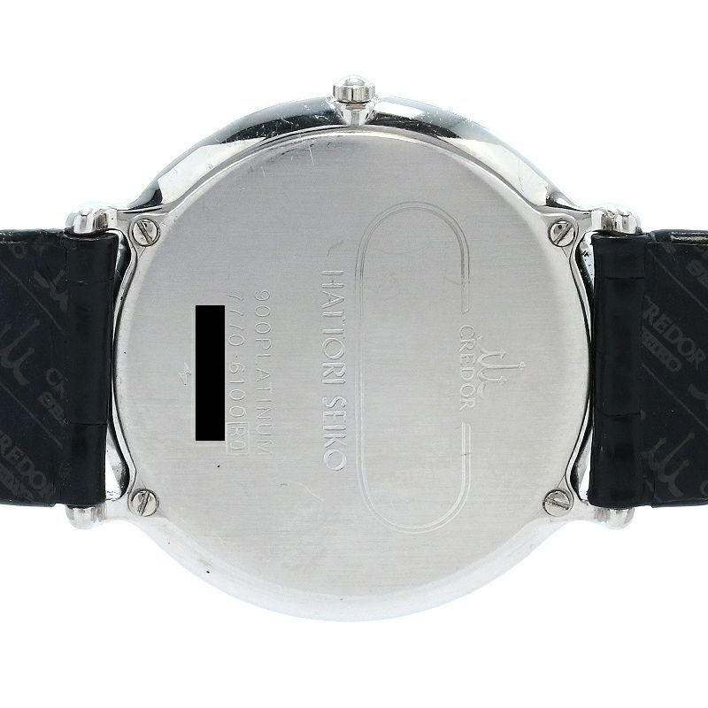 【中古】SEIKO CREDOR PLATINUM 900 QUARTZ セイコー クレドール プラチナ900 クォーツ GBAJ003 (7770-6100)