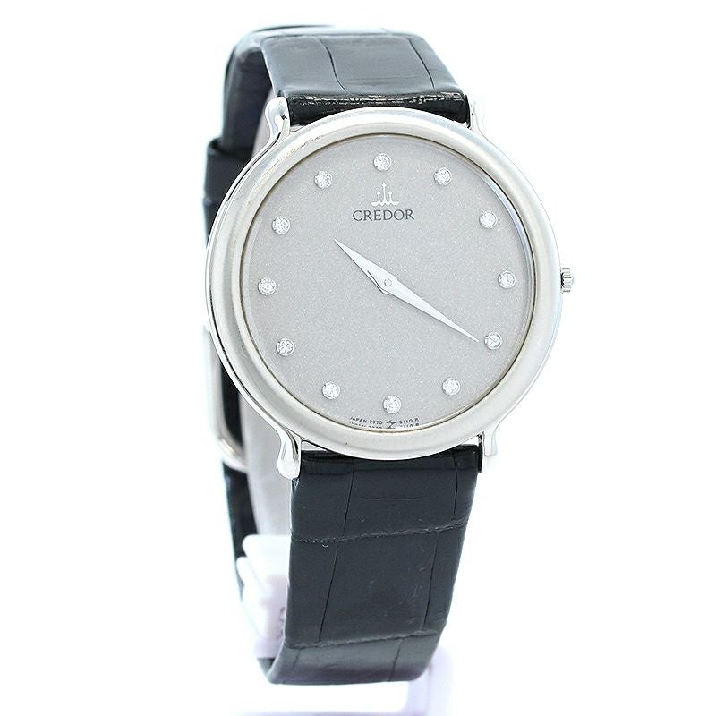 【中古】SEIKO CREDOR PLATINUM 900 QUARTZ セイコー クレドール プラチナ900 クォーツ GBAJ003 (7770-6100)