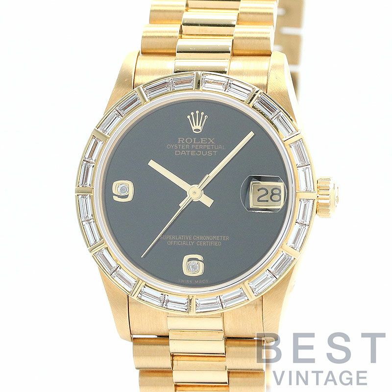 中古】ROLEX OYSTER PERPETUAL DATEJUST 31 ONYX DIAL ロレックス
