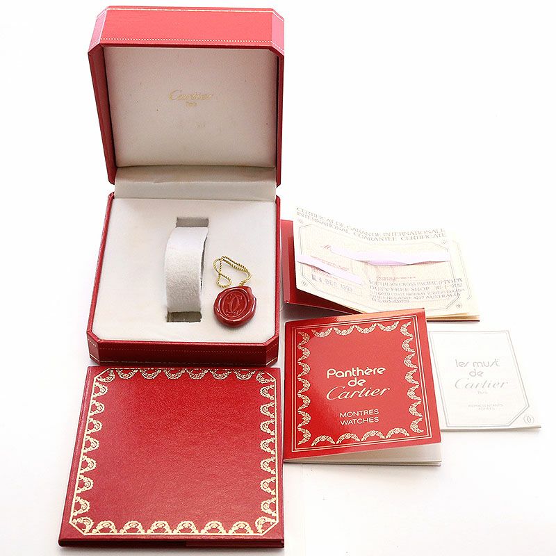 【中古】CARTIER PANTHERE VENDOME LOUIS CARTIER LARGE MODEL 1ROW カルティエ パンテール ヴァンドーム ルイ カルティエ LM 1ロウ 83084241 (183964)