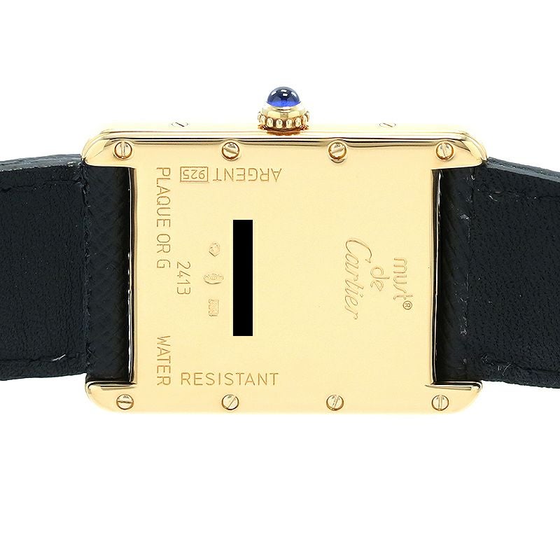 【中古】CARTIER MUST TANK LARGE MODEL JUMBO VERMEIL カルティエ マスト タンク LM ジャンボ ヴェルメイユ W1013754
