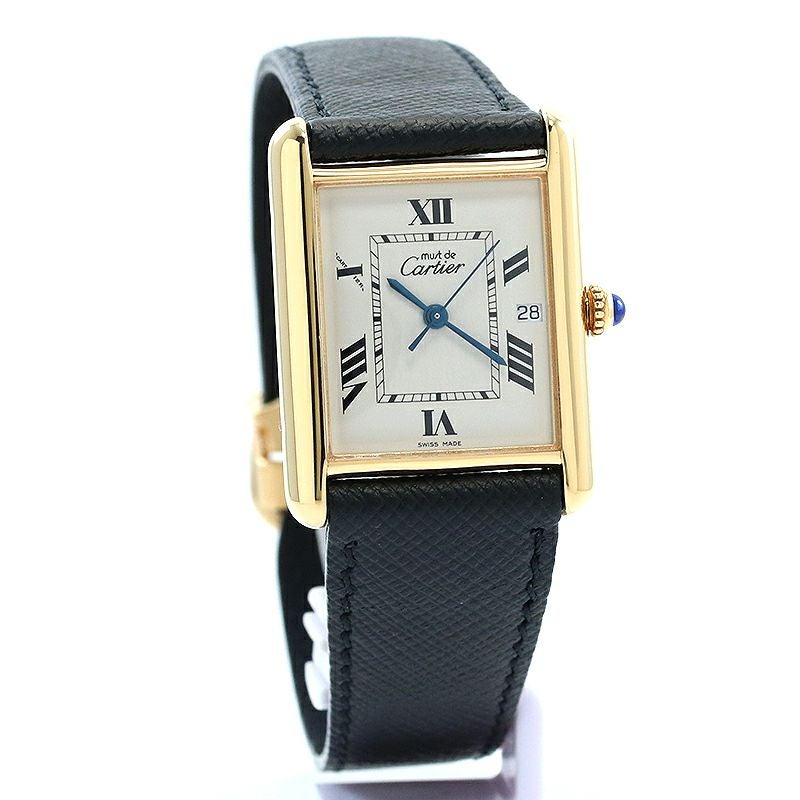 【中古】CARTIER MUST TANK LARGE MODEL JUMBO VERMEIL カルティエ マスト タンク LM ジャンボ ヴェルメイユ W1013754