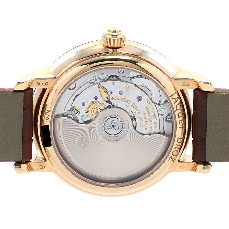 中古】JAQUET DROZ PETITE HEURE MINUTE 35MM IVORY ENAMEL ジャケ