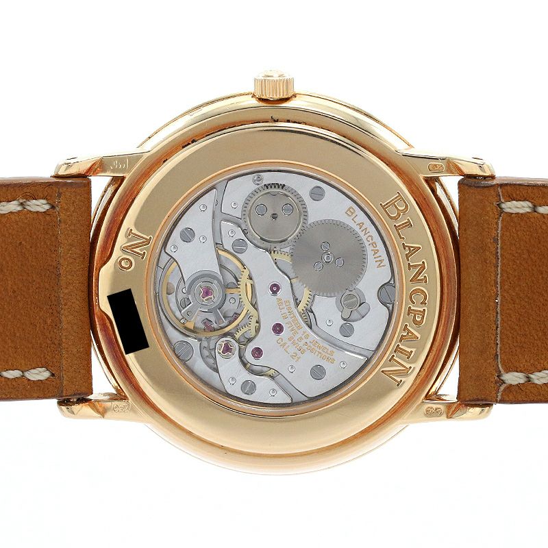 【OH済】 ブランパン 【BLANCPAIN】 ヴィルレ ウルトラスリム 0021-3318-55 メンズ シルバー K18ピンクゴールド 腕時計 時計 VILLERET ULTRAPLATE SILVER K18PG 【中古】 中古】BLANCPAIN VILLERET ULTRAPLATE ブランパン ヴィルレ ウルトラ