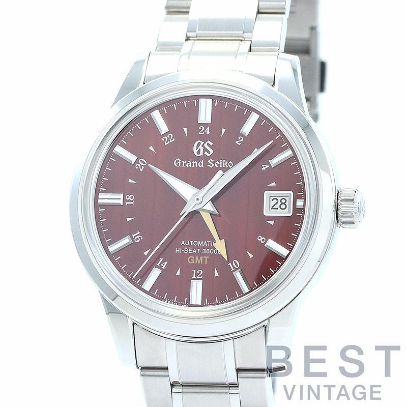 【中古】GRAND SEIKO ELEGANCE COLLECTION MECHANICAL HI-BEAT 36000 GMT グランドセイコー エレガンスコレクション メカニカルハイビート 36000 GMT 床もみじ SBGJ273 (9S86-00N0)