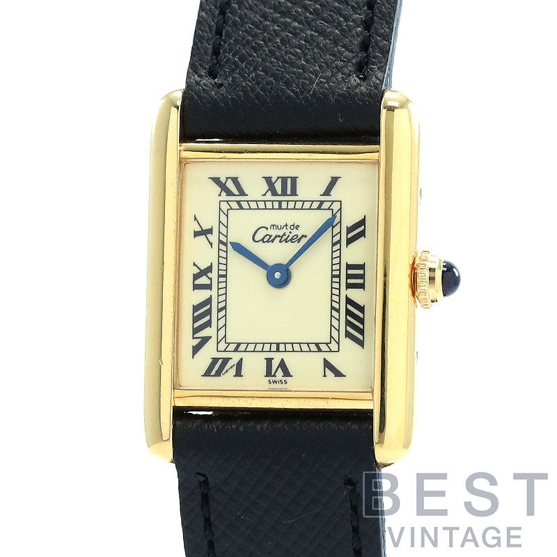 中古】CARTIER MUST TANK SMALL MODEL VERMEIL カルティエ マスト