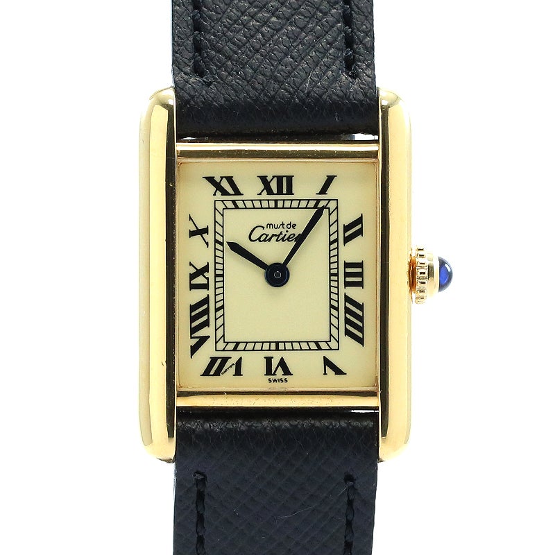 中古】CARTIER MUST TANK SMALL MODEL VERMEIL カルティエ マスト