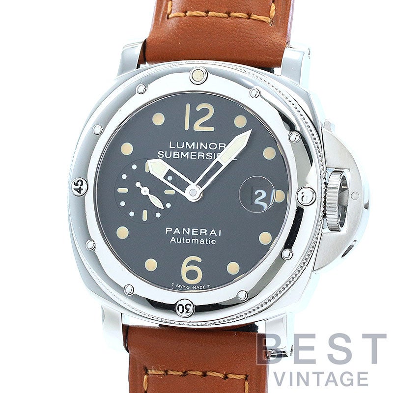 【中古】OFFICINE PANERAI LUMINOR SUBMERSIBLE AUTOMATIC ACCIAIO 44MM オフィチーネ・パネライ ルミノール サブマーシブル オートマティック アッチャイオ 44MM PAM00024