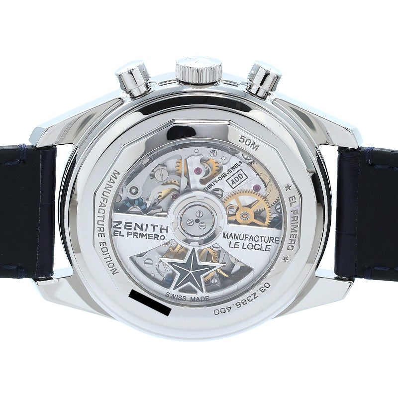 【中古】ZENITH CHRONOMASTER REVIVAL MANUFACTURE EDITION ゼニス クロノマスター リバイバル マニュファクチュール エディション 03.Z386.400/60.C843