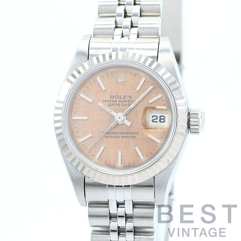 【中古】ROLEX OYSTER PERPETUAL LADY-DATEJUST 26 TROPICAL LINEN DIAL ロレックス オイスターパーペチュアル レディ デイトジャスト 26 トロピカルリネンダイヤル 69174