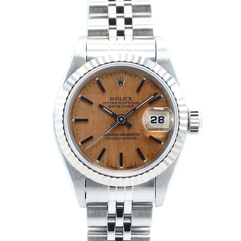 【中古】ROLEX OYSTER PERPETUAL LADY-DATEJUST 26 TROPICAL LINEN DIAL ロレックス オイスターパーペチュアル レディ デイトジャスト 26 トロピカルリネンダイヤル 69174