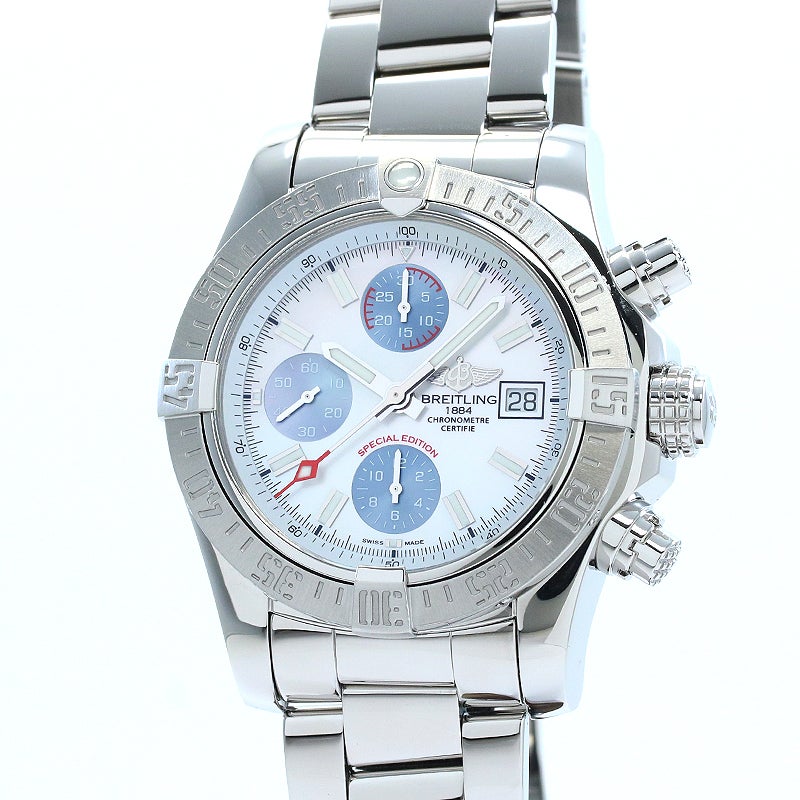 中古】BREITLING AVENGER II MOTHER OF PEARL SKY ブライトリング