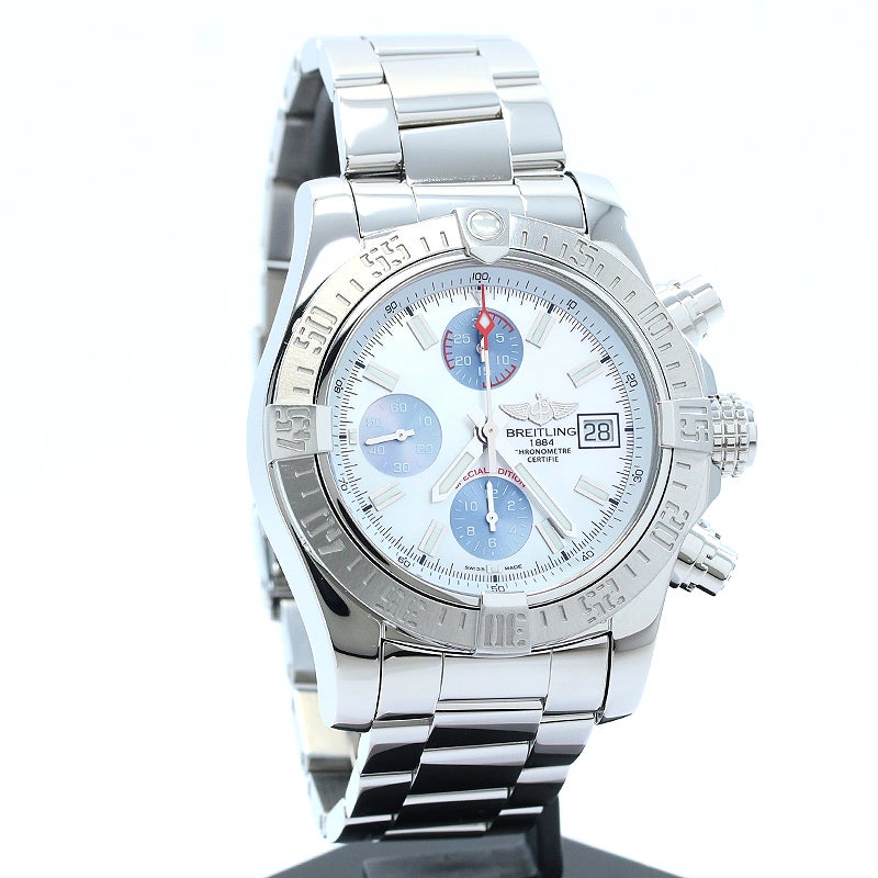 【中古】BREITLING AVENGER II MOTHER OF PEARL SKY ブライトリング アベンジャー II マザーオブパール スカイ A1338111/A808/170A (A339AMPPSS)