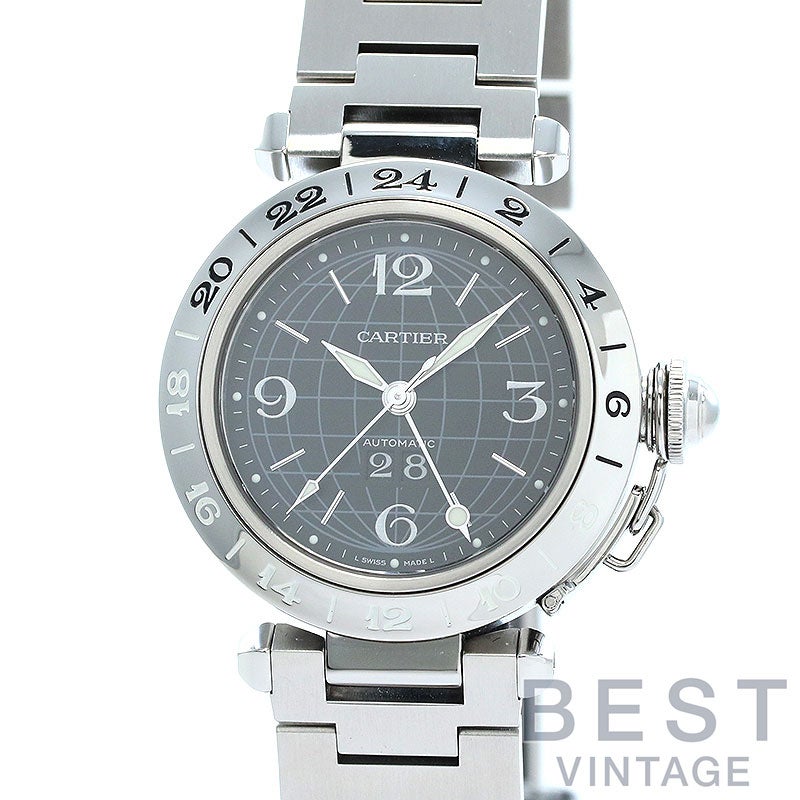 【中古】CARTIER PASHA C DE CARTIER MERIDIAN 35MM カルティエ パシャC ドゥ カルティエ メリディアン 35MM W31049M7