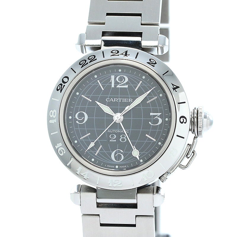 【中古】CARTIER PASHA C DE CARTIER MERIDIAN 35MM カルティエ パシャC ドゥ カルティエ メリディアン 35MM W31049M7