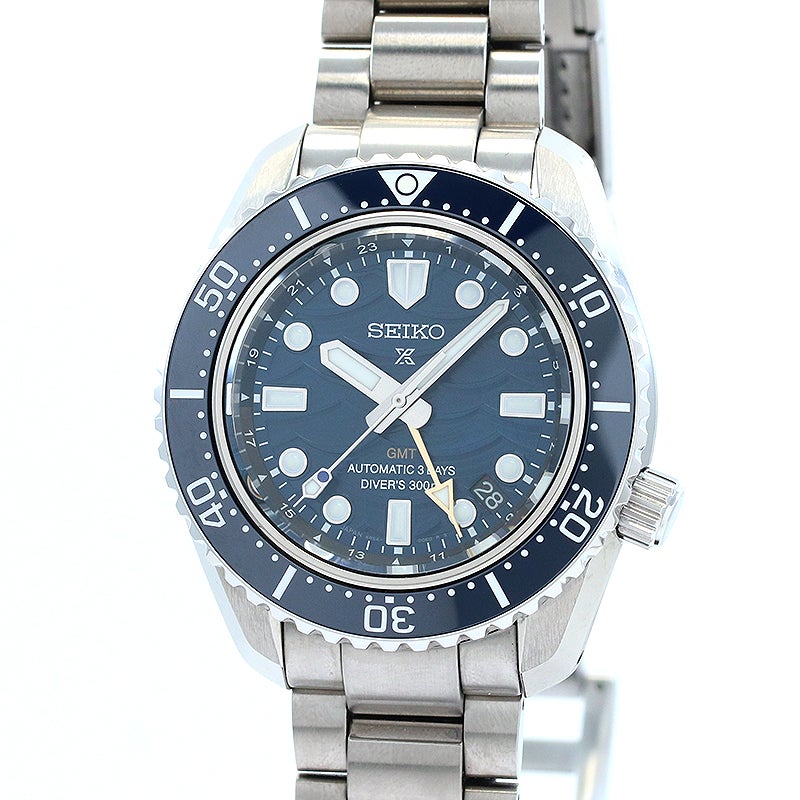 【中古】SEIKO PROSPEX SEA 60TH ANNIVERSARY LIMITED セイコー プロスペックス ダイバースキューバ 1968 ヘリテージ GMT 限定モデル SBEJ027 / SPB509 (6R54-00N0)