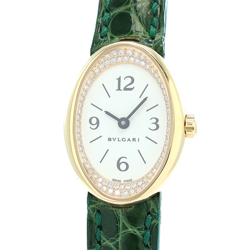 ブルガリ オーバル OVW27G クォーツ レディース 【中古】 BVLGARI - ブルガリ オーバル OVW27G クォーツ レディース 【中古】の