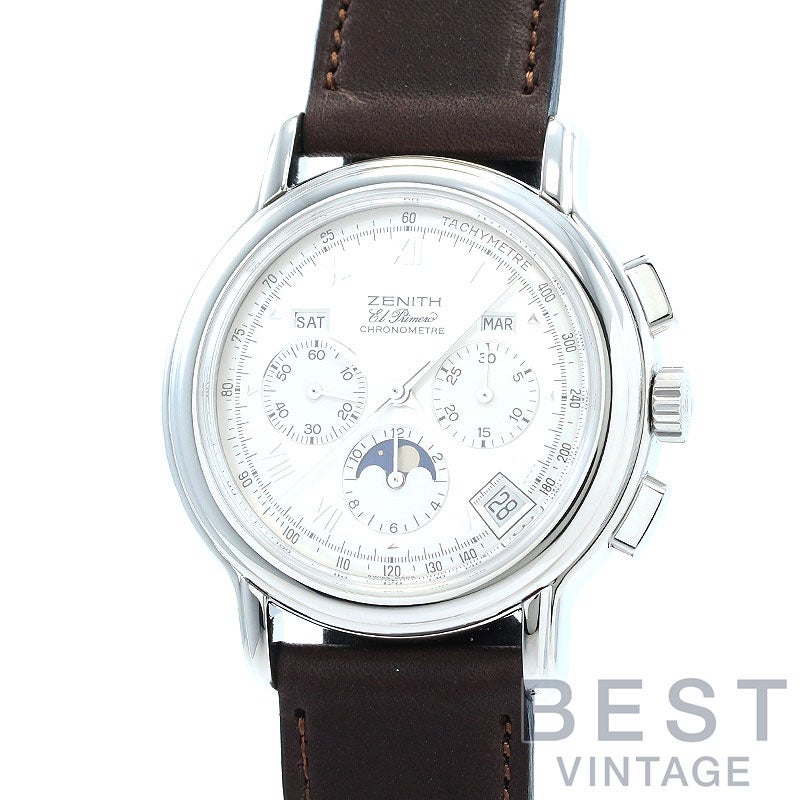 【中古】ZENITH CHRONOMASTER TRIPLE CALENDAR EL PRIMERO MOONPHASE ゼニス クロノマスター トリプルカレンダー ムーンフェイズ 14/01.0240.410