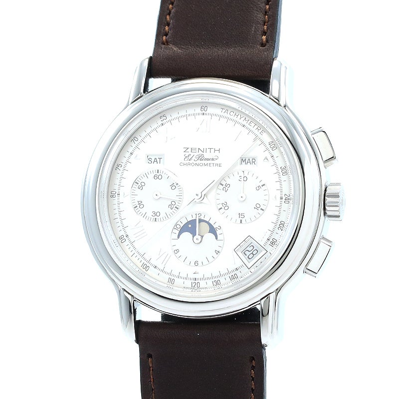 【中古】ZENITH CHRONOMASTER TRIPLE CALENDAR EL PRIMERO MOONPHASE ゼニス クロノマスター トリプルカレンダー ムーンフェイズ 14/01.0240.410