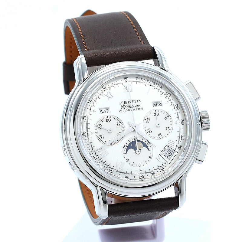 【中古】ZENITH CHRONOMASTER TRIPLE CALENDAR EL PRIMERO MOONPHASE ゼニス クロノマスター トリプルカレンダー ムーンフェイズ 14/01.0240.410