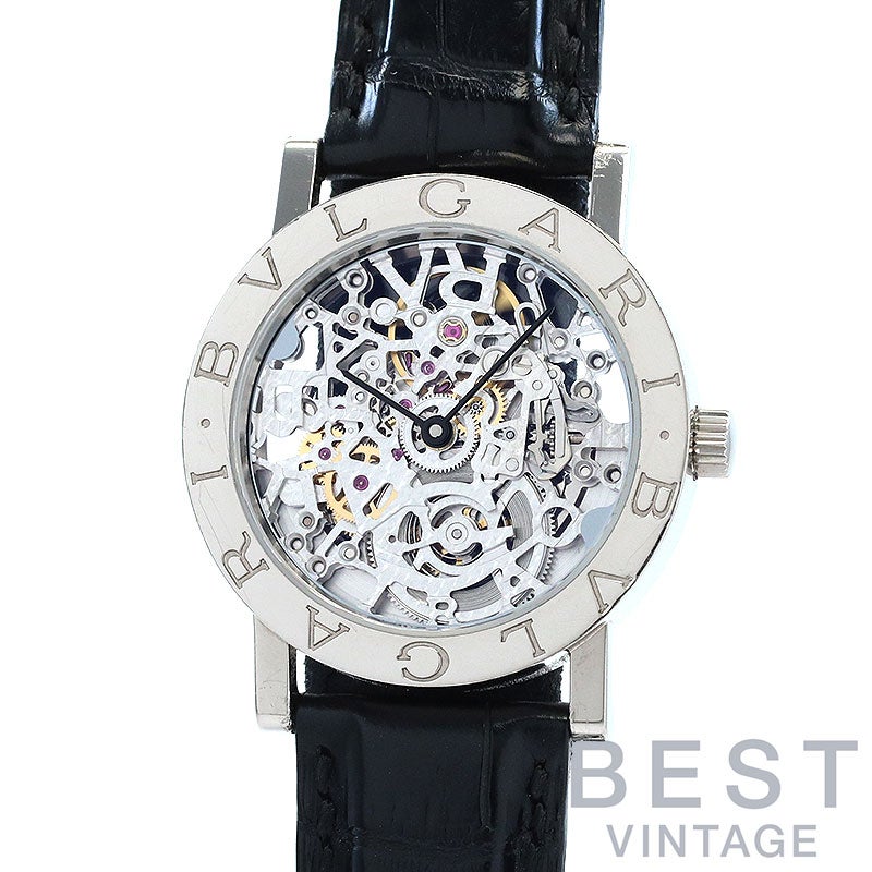 【中古】BVLGARI BVLGARI BVLGARI SKELETON AUTOMATIC 33MM ブルガリ ブルガリ・ブルガリ スケルトン オートマティック 33MM BBW33GLSKP