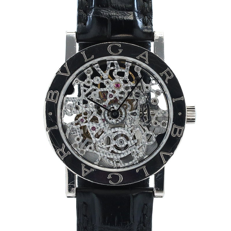 中古】BVLGARI BVLGARI BVLGARI SKELETON AUTOMATIC 33MM ブルガリ