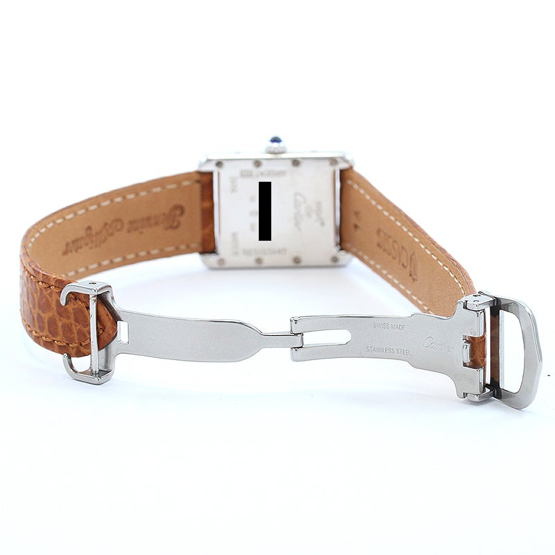 カルティエ マストタンクSM W1017654 シルバー クォーツ Cartier - カルティエ Cartier マストタンクSM W1017654 2003年限定