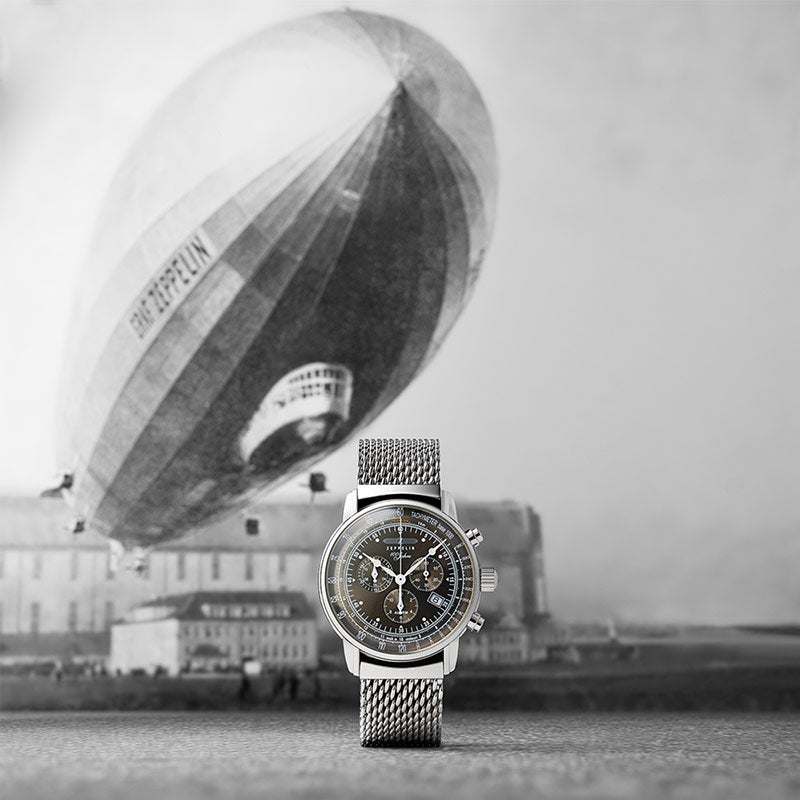 ZEPPELIN 100周年記念 限定モデル クロノグラフ 8680M-6 ツェッペリン