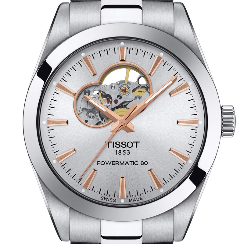 TISSOT Gentleman Automatic Open heart ティソ ジェントルマン