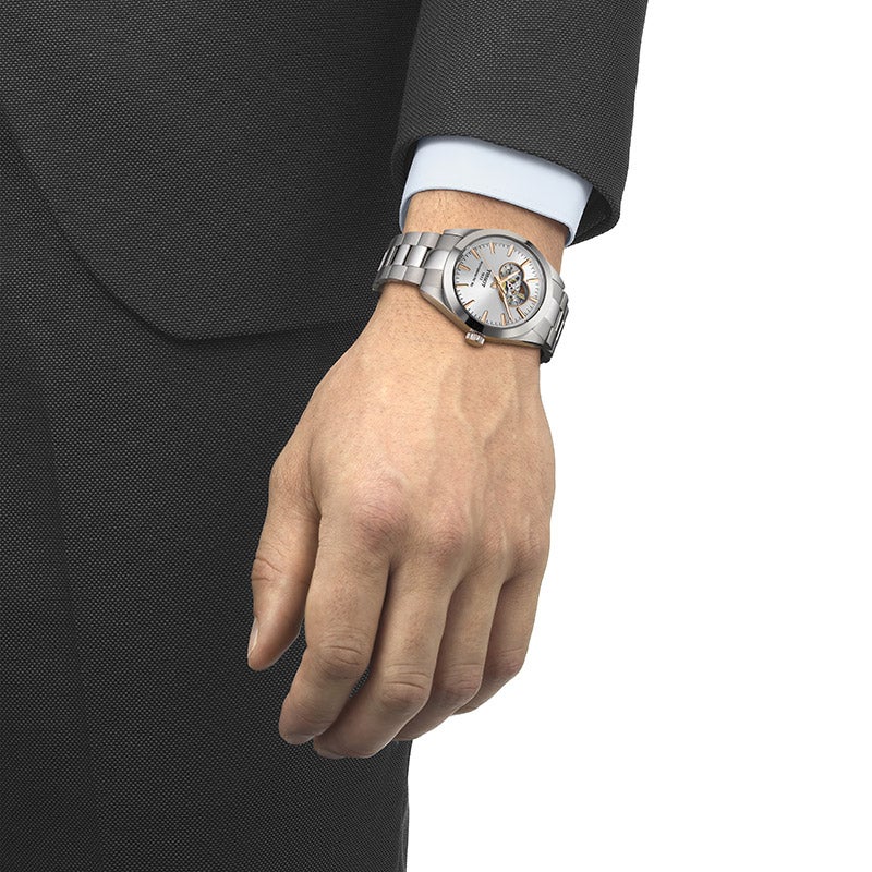 TISSOT Gentleman Automatic Open heart ティソ ジェントルマン