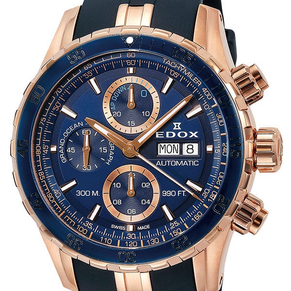 EDOX GRAND OCEAN CHRONOGRAPH AUTOMATIC エドックス  グランドオーシャン クロノグラフ オートマチック 01123-37RBU5-BUIR5