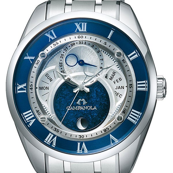 CAMPANOLA ECO-DRIVE カンパノラ フレキシブルソーラー 紺瑠璃（こん