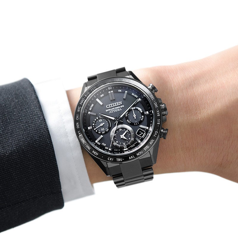 ATTESA Eco-Drive Radio Double Controlled Watch ACT Line アテッサ