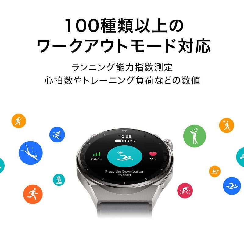 HUAWEI WATCH GT3 Pro ファーウェイ ウォッチ GT3 プロ ODN-B19-GRY