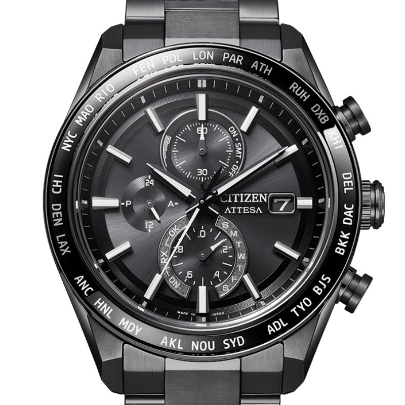 ✨極美品✨シチズン アテッサ アクトライン ブラックチタン CITIZEN ATTESA ACT Line Black Titanium Series シチズン アテッサ