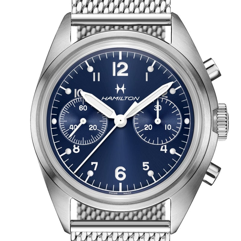 HAMILTON KHAKI AVIATION PILOT PIONEER MECHANICAL CHRONO ハミルトン