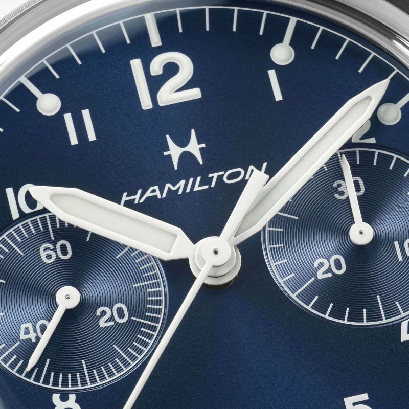 HAMILTON KHAKI AVIATION PILOT PIONEER MECHANICAL CHRONO ハミルトン