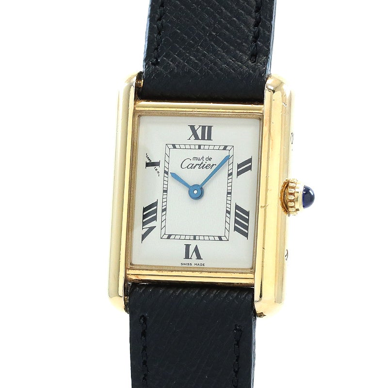 中古】CARTIER MUST TANK SMALL MODEL VERMEIL カルティエ マスト