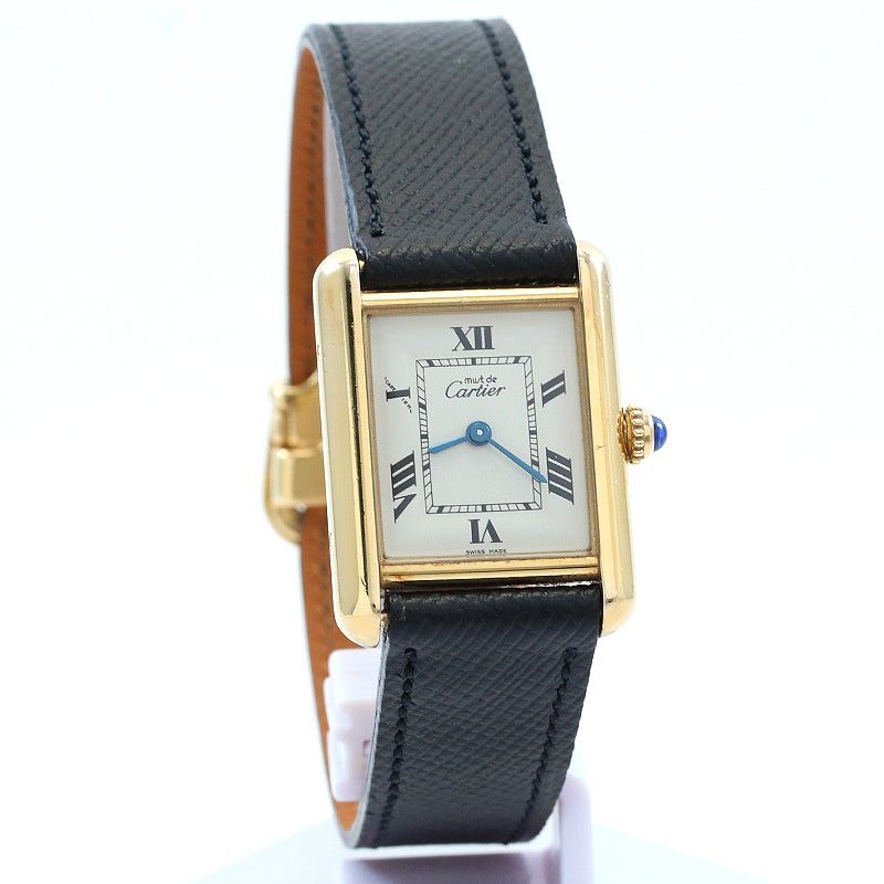 中古】CARTIER MUST TANK SMALL MODEL VERMEIL カルティエ マスト