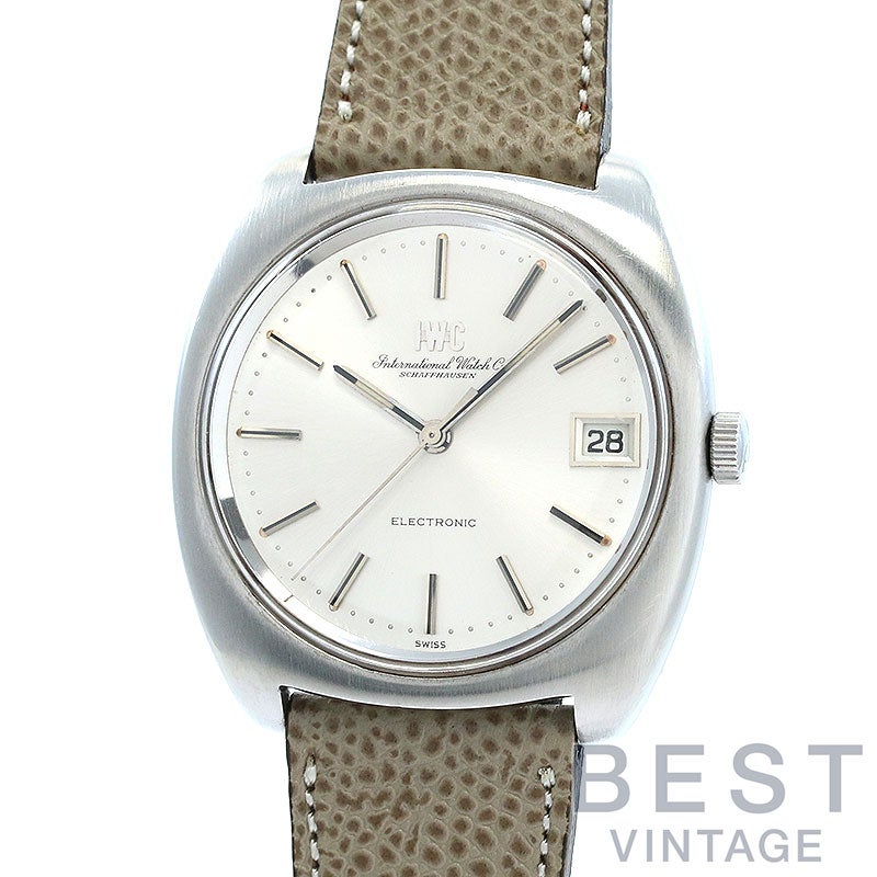 中古】IWC ELECTRONIC CALENDAR TUNING FORK WATCH アイ・ダブリュー