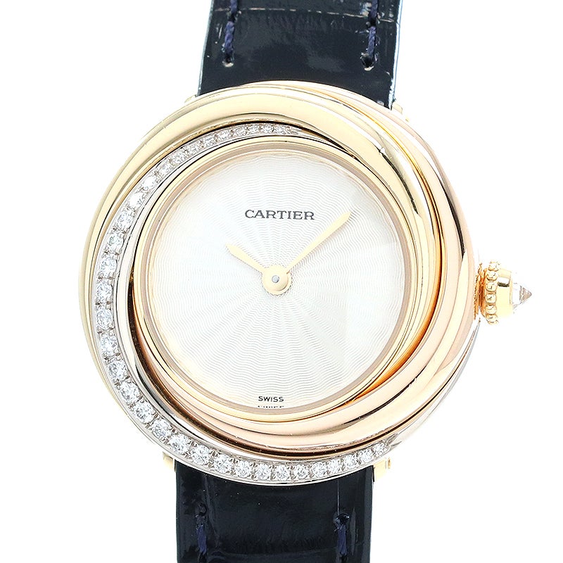 中古】CARTIER TRINITY TRI-GOLD 26.9MM カルティエ トリニティ スリー