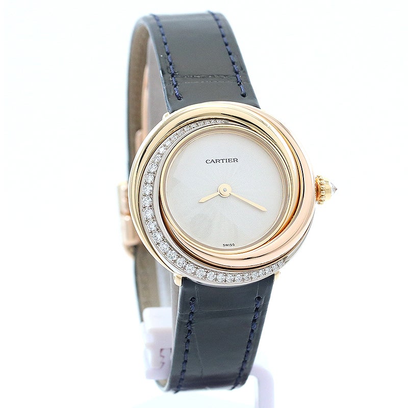中古】CARTIER TRINITY TRI-GOLD 26.9MM カルティエ トリニティ スリー