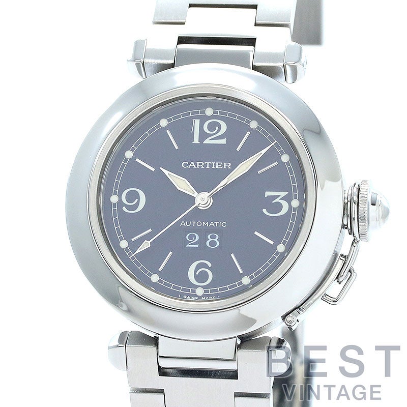中古】CARTIER PASHA C DE CARTIER 35MM BIG DATE カルティエ パシャC