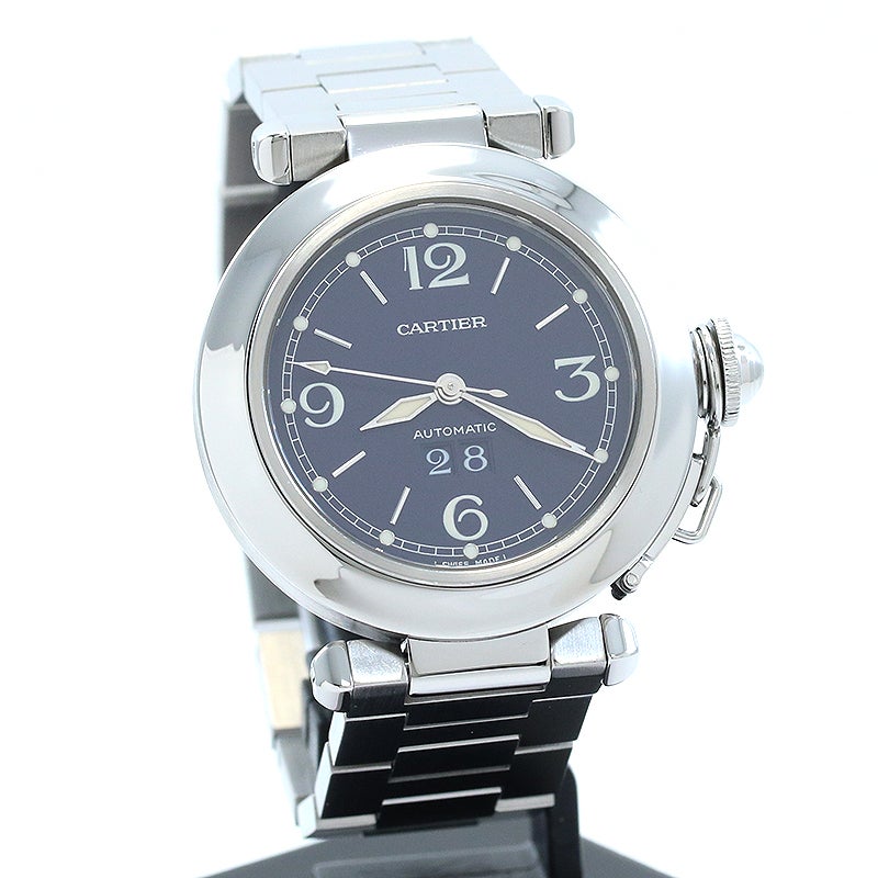 中古】CARTIER PASHA C DE CARTIER 35MM BIG DATE カルティエ パシャC
