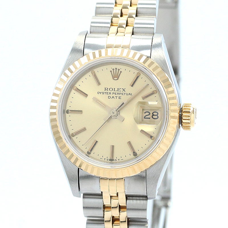 中古】ROLEX OYSTER PERPETUAL DATE LADY 26 ロレックス オイスター