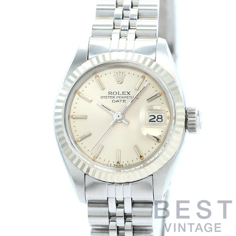 ロレックス ROLEX オイスターパーペチュアル デイト 腕時計 レデ【中古】 中古】ROLEX OYSTER PERPETUAL DATE 