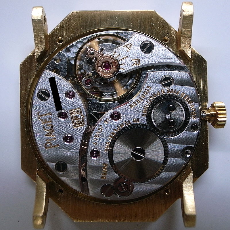 【中古】PIAGET VINTAGE OCTAGON SHAPE WATCH ONYX AND CORAL ピアジェ ヴィンテージ オクタゴンシェイプウォッチ オニキス＆コーラル 9341