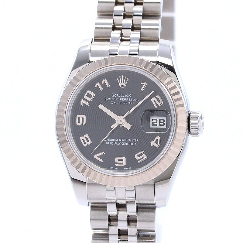 な*こ様 ROLEX OYSTER PERPETUAL 179174 保証書 中古】ROLEX OYSTER PERPETUAL DATEJUST ロレックス オイスター