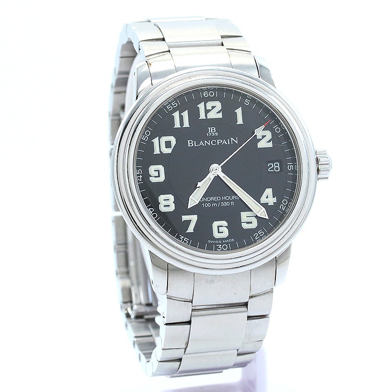 【中古】BLANCPAIN LEMAN ULTRA SLIM MILITARY ブランパン レマン ウルトラスリム ミリタリー 2100-1130M-71